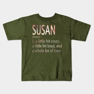 Susan Girl Name Definition Kids T-Shirt